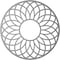Ekena Millwork Cannes Architectural Grade PVC Pierced Ceiling Medallion, Antiqued Bronze, 36"OD x 12 1/4"ID x 1"P CMPP36CNABZ - alternate 5